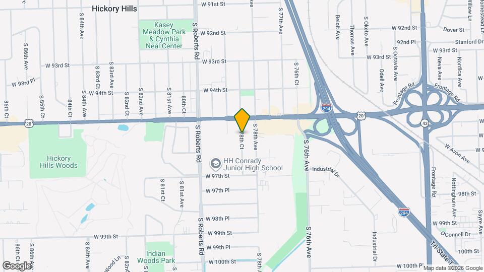 9555 S 78th Ct Map and Location Details