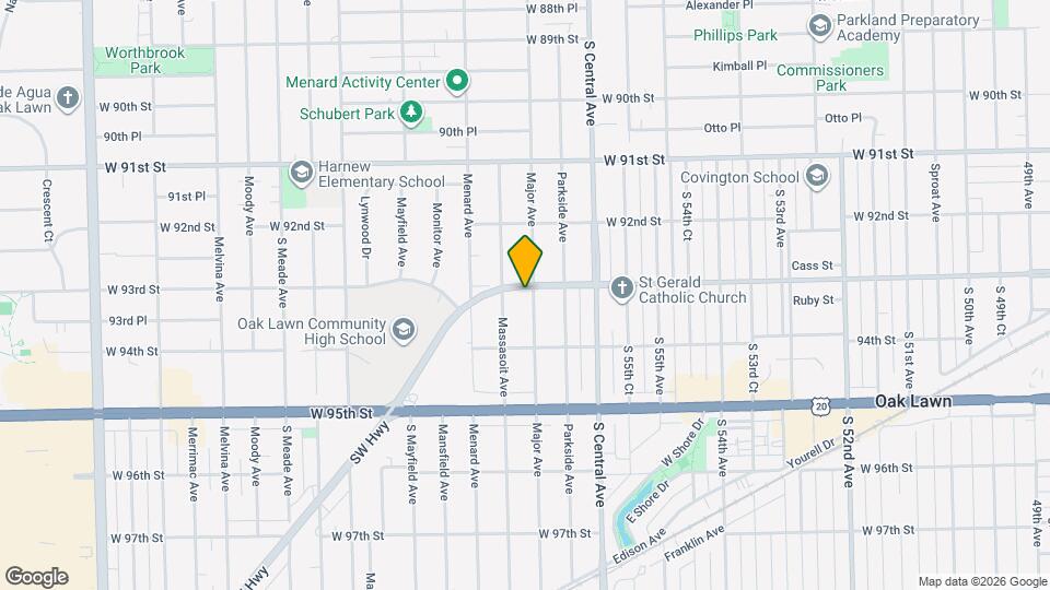 9300 Major Ave Map and Location Details