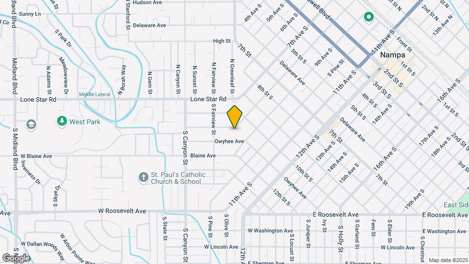 115 Shoshone Ave Map and Location Details