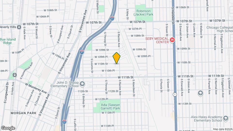 1211 W 110th St Map and Location Details