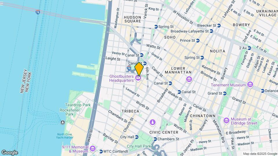 11 N Moore St Mapa y Detalles de la Ubicación