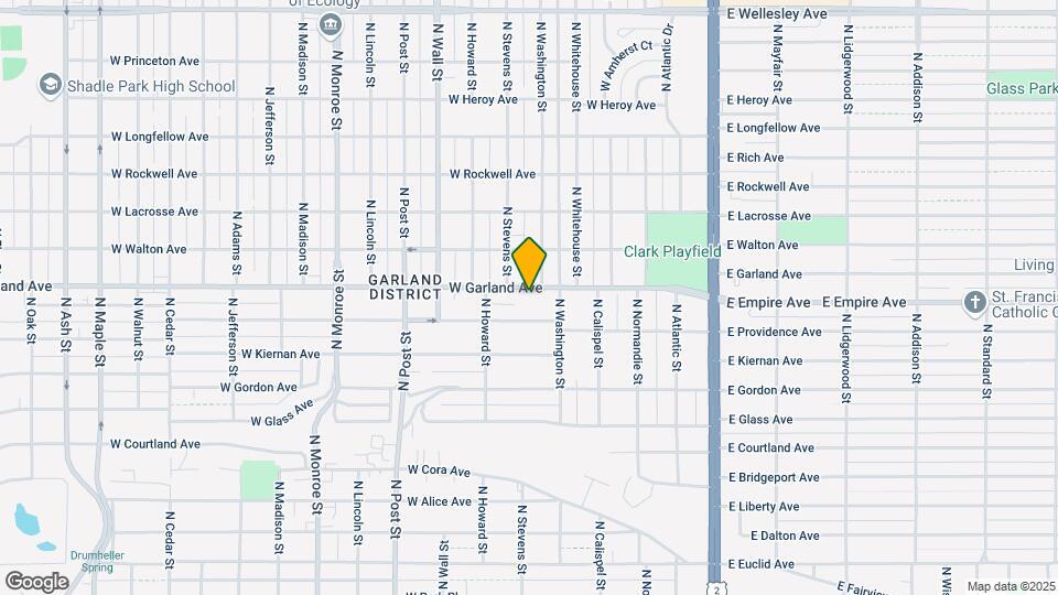 427 W Garland Ave Mapa y Detalles de la Ubicación