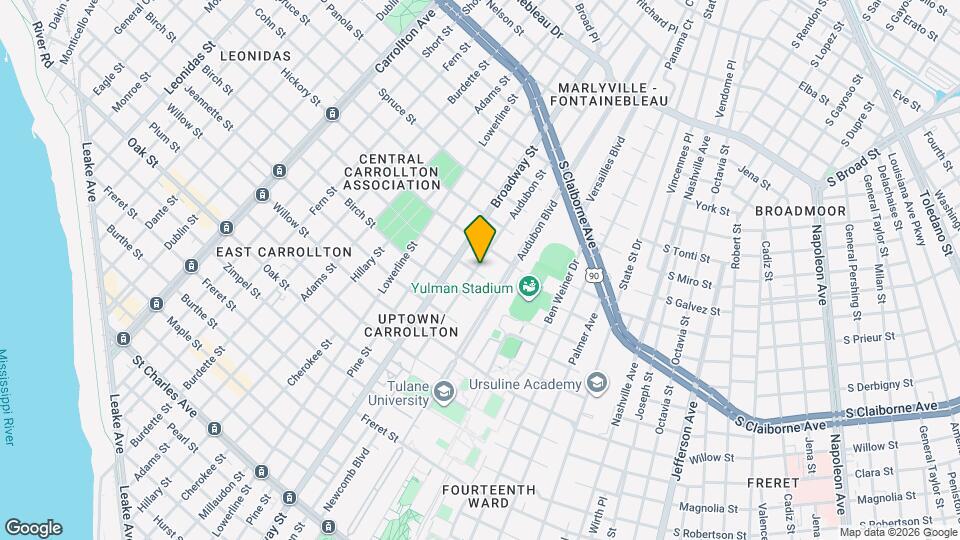 1701 Audubon St Map and Location Details