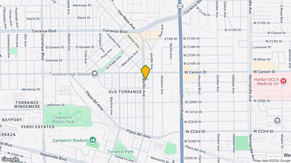 1732 Cabrillo Ave Map and Location Details