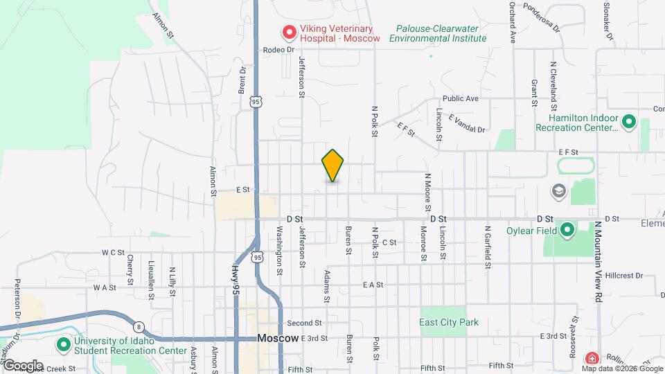 408 East E Street Map and Location Details