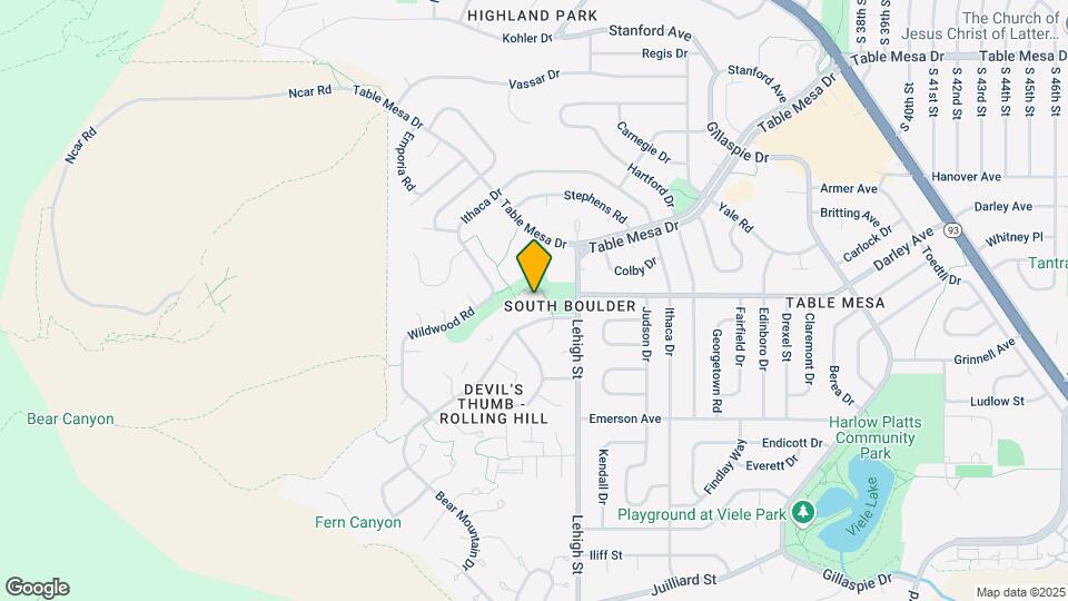 1175 Bear Mountain Dr Map and Location Details
