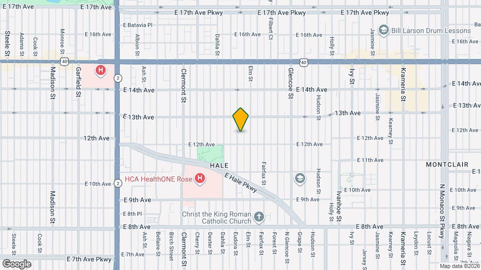 1230 Eudora St Map and Location Details