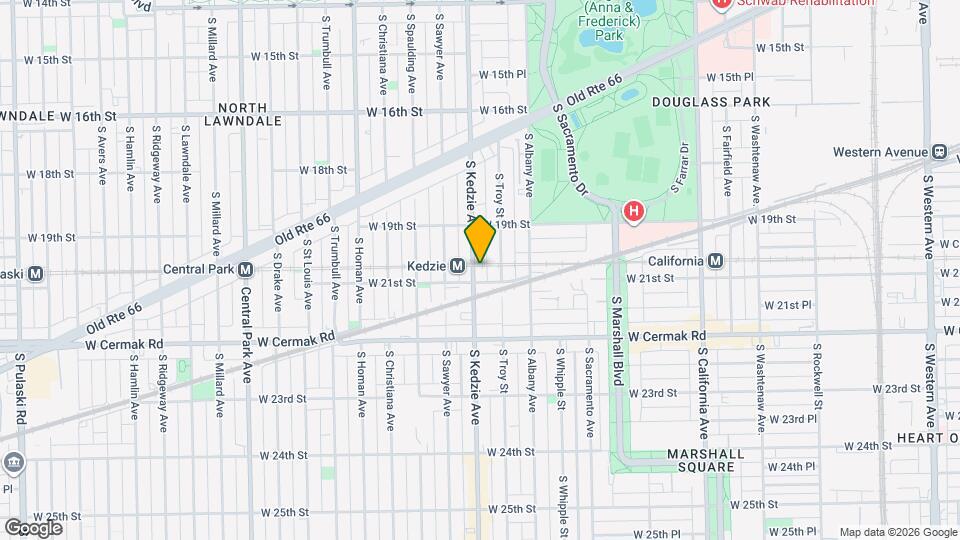 1945 S Kedzie Ave, Unit FL-2 Map and Location Details