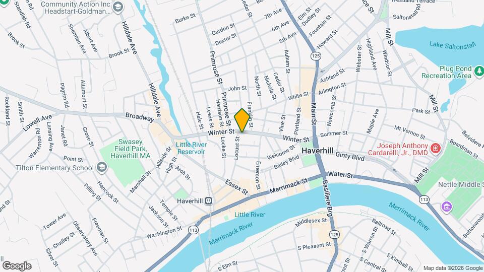 166 Winter St Map and Location Details