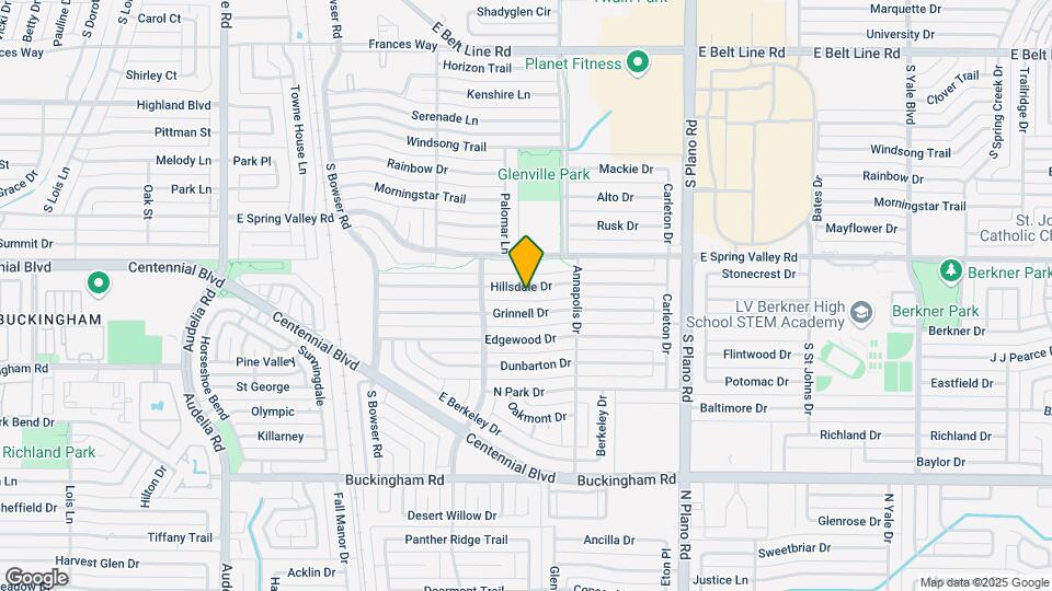 1104 Hillsdale Dr Map and Location Details