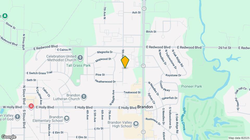 Cozy 1 Bedroom 1 Bathroom Townhome in Brandon, SD Mapa y Detalles de la Ubicación