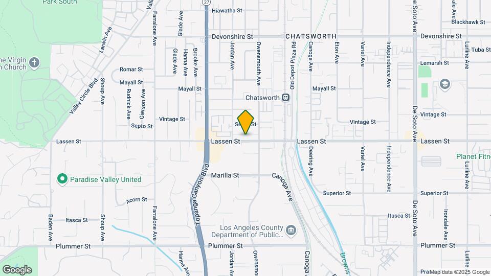 21733 Lassen St Map and Location Details
