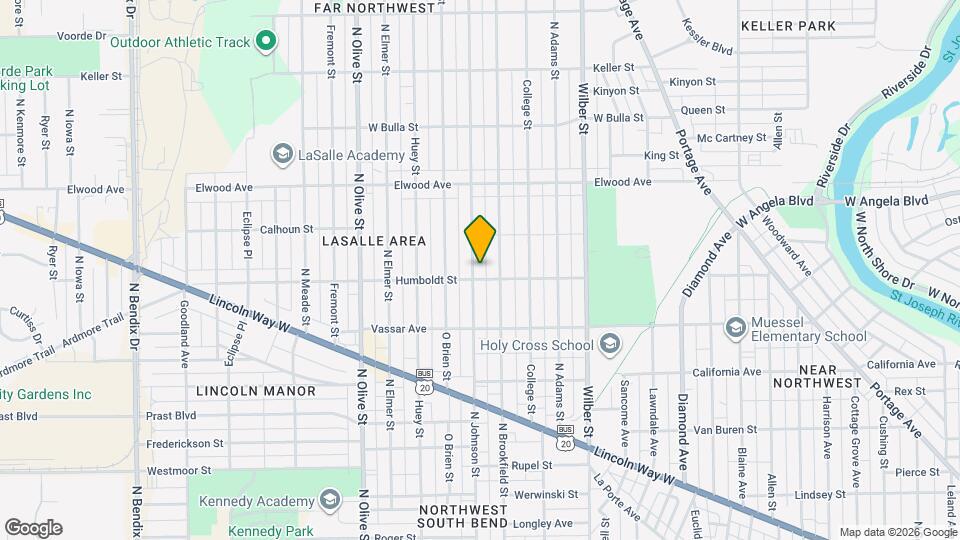 1210 N Johnson St Map and Location Details