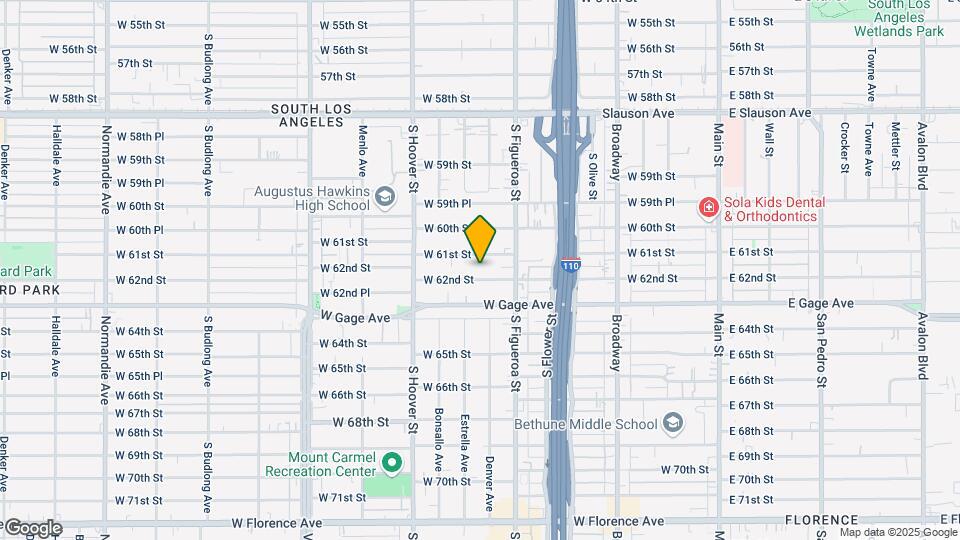 609 W 62nd St Map and Location Details