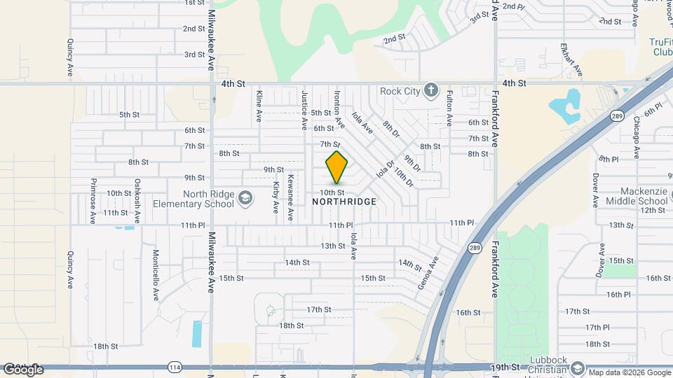 6114 10th St Map and Location Details