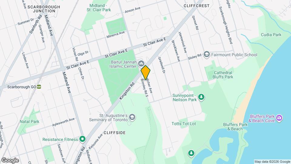 44 Thatcher Ave Map and Location Details