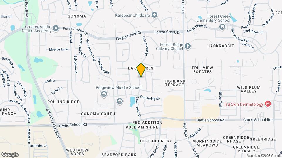 2745 Lake Forest Dr Map and Location Details