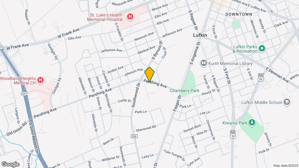 805 Pershing Ave Map and Location Details