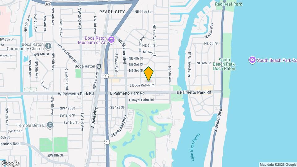 351 E Boca Raton Rd Map and Location Details