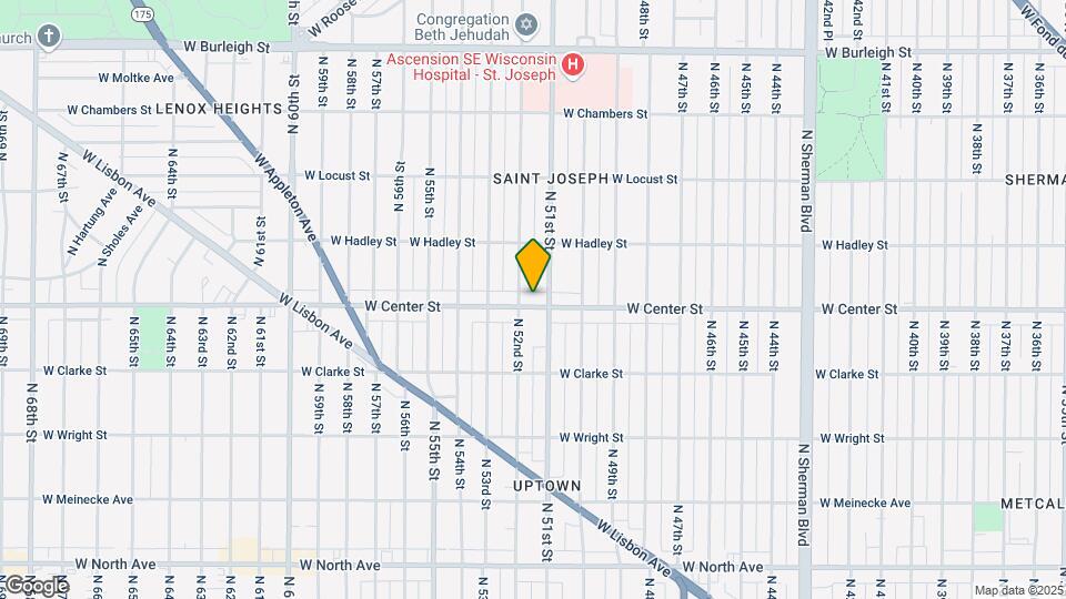 5120 W Center St Map and Location Details