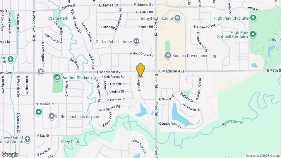 310 N Osage Rd Map and Location Details