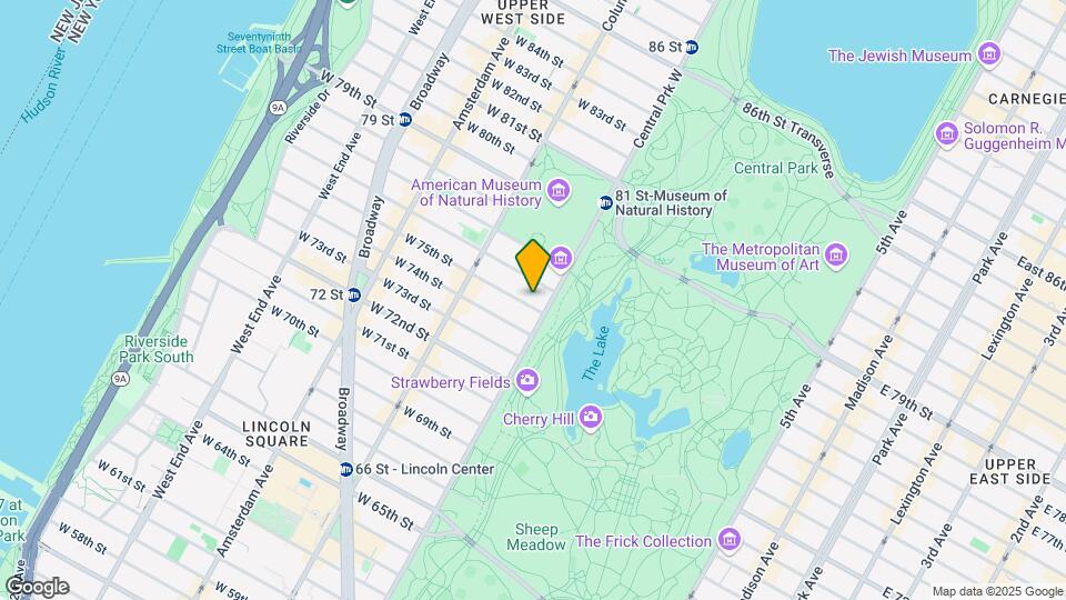 3 West 75 Street Map and Location Details