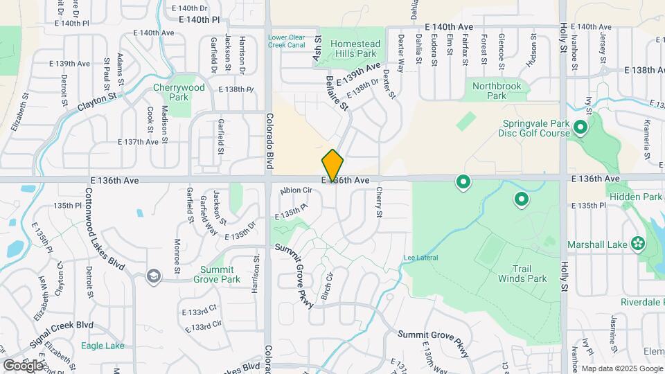 13587 Bellaire St Mapa y Detalles de la Ubicación