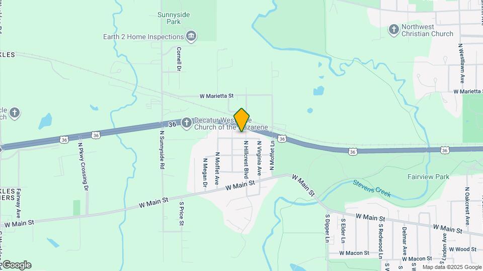 725 N Hillcrest Blvd Map and Location Details
