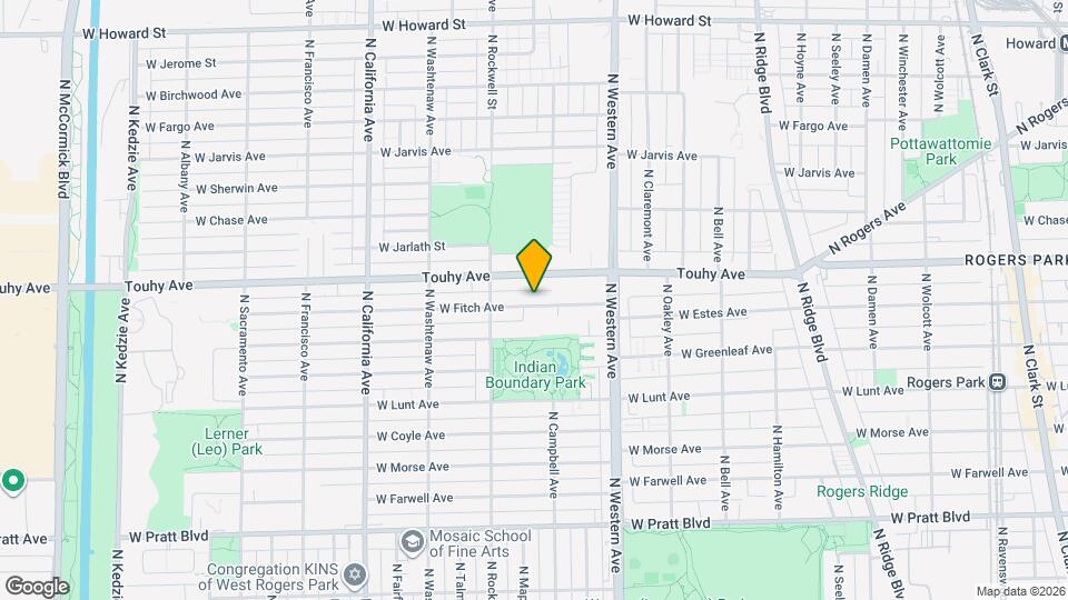 2528 W Fitch Ave, Unit 3 Map and Location Details