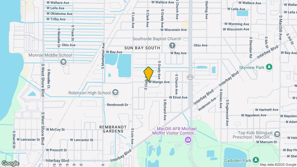 4014 W Mango Ave Map and Location Details