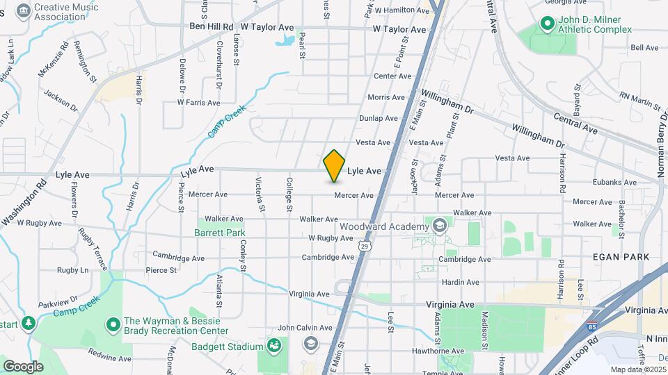 1821 Mercer Ave Map and Location Details