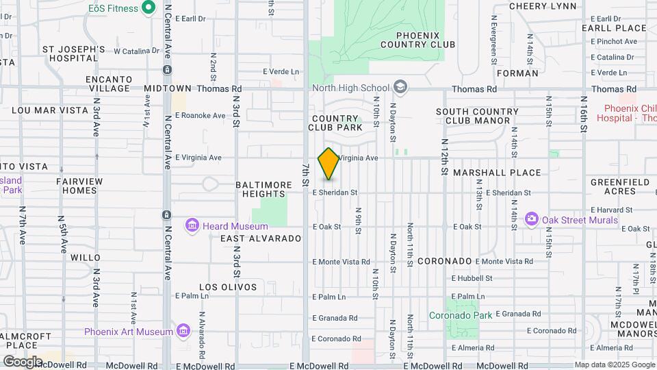2509 North 8th St Map and Location Details