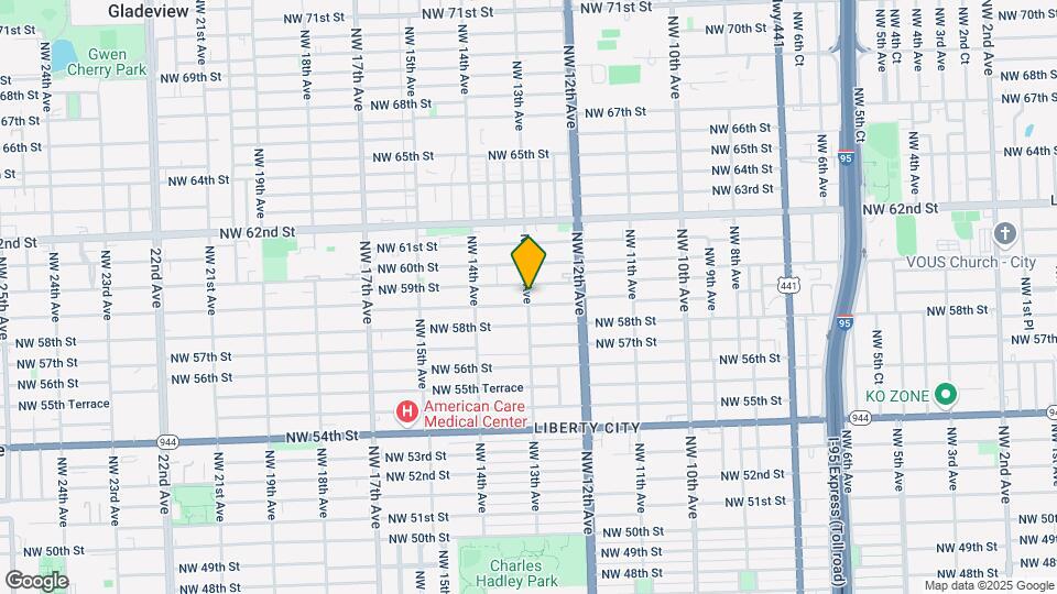 5857 NW 13th Ave Map and Location Details