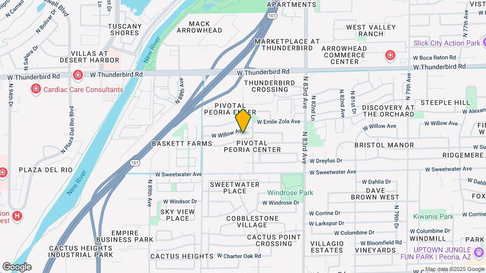 8528 W Pershing Ave Map and Location Details