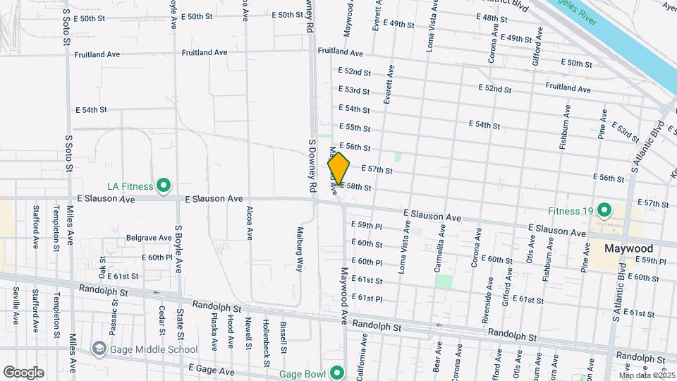 3500 E 58th St, Unit D Map and Location Details