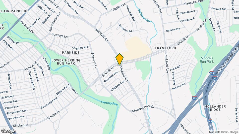5405 Moravia Rd Map and Location Details