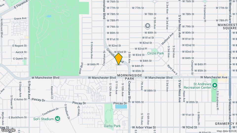 3212 W 84th Pl Map and Location Details