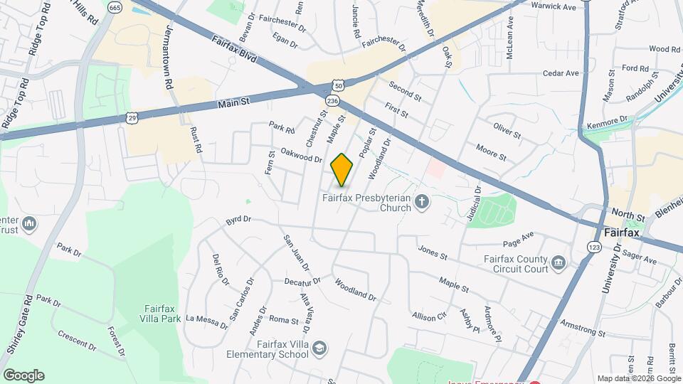 4038 Poplar St Map and Location Details