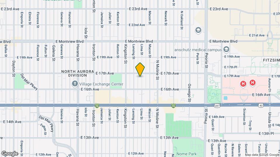 1665 Lima St Map and Location Details