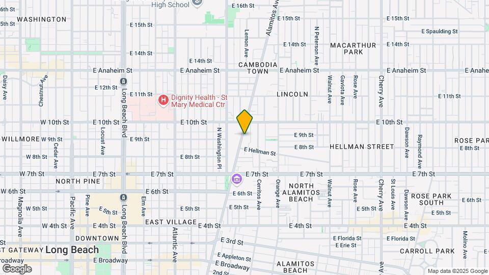 842 Alamitos Ave Map and Location Details