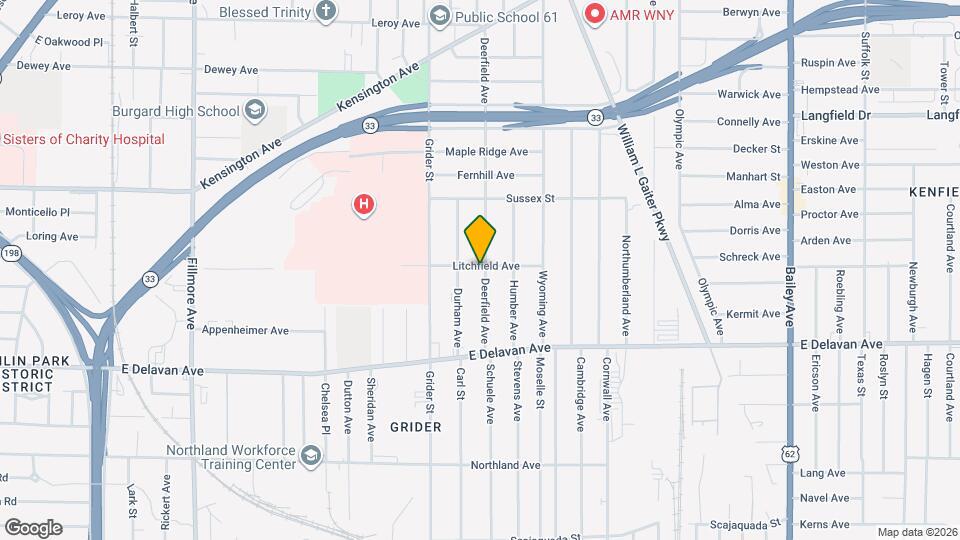 96 Deerfield Ave, Unit upper Map and Location Details