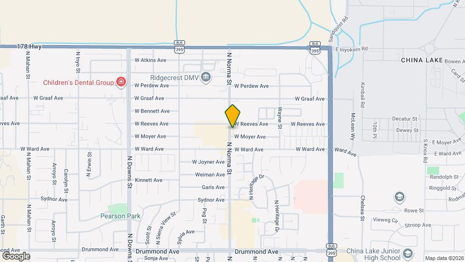 1332 N Norma St Map and Location Details
