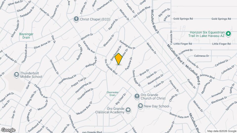 3590 Clearwater Dr Mapa y Detalles de la Ubicación
