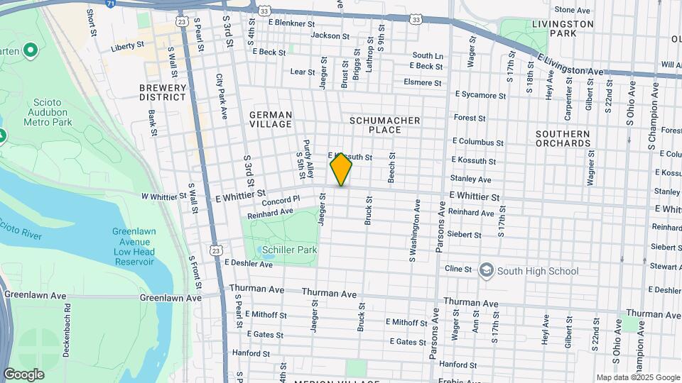 295 E Whittier St Map and Location Details