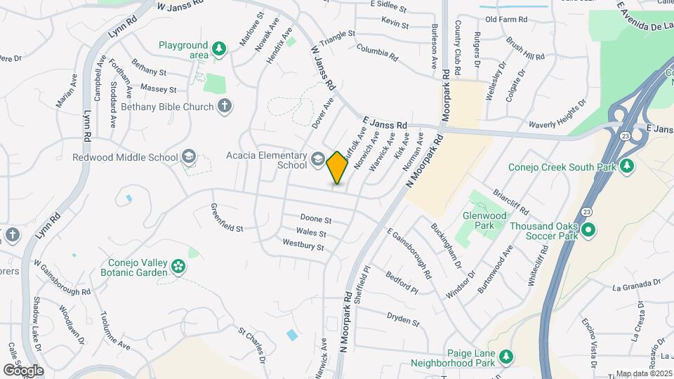 1404 Suffolk Ave Map and Location Details