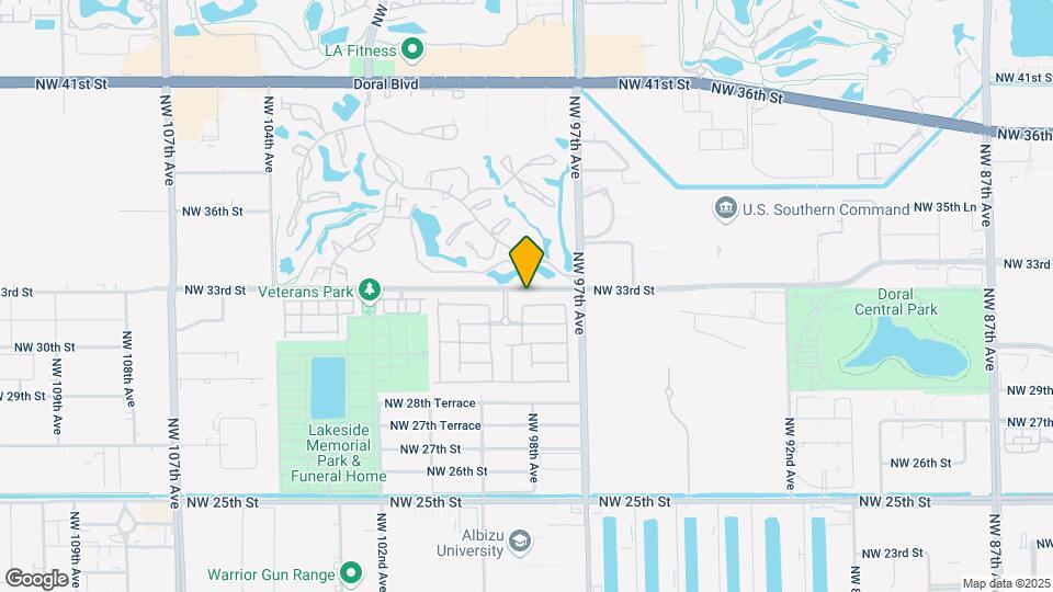 9815 NW 32nd St Map and Location Details
