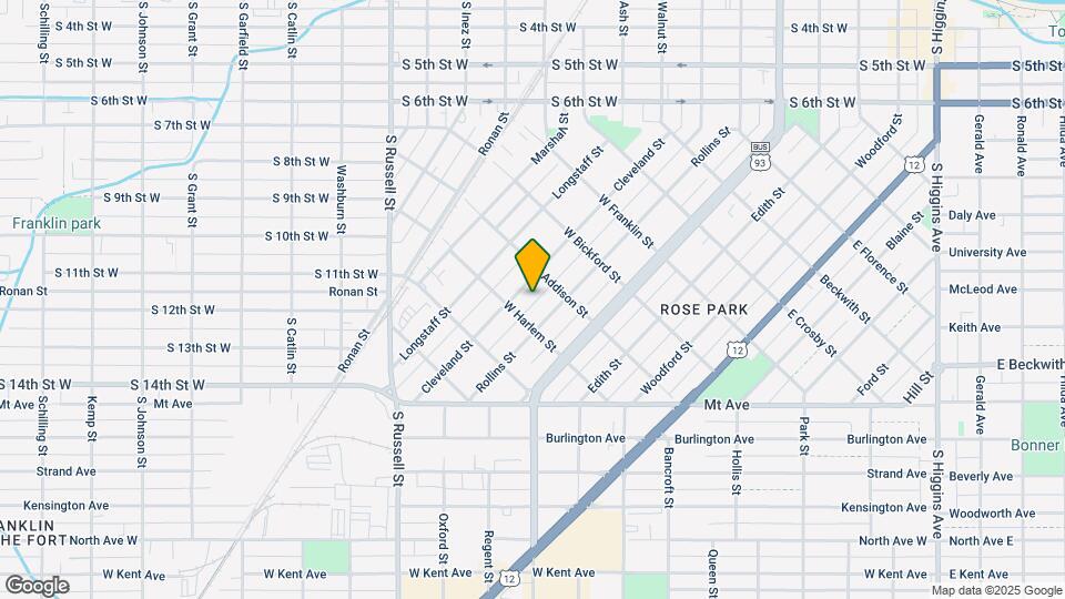 926 Cleveland St., Unit Apt. B Map and Location Details