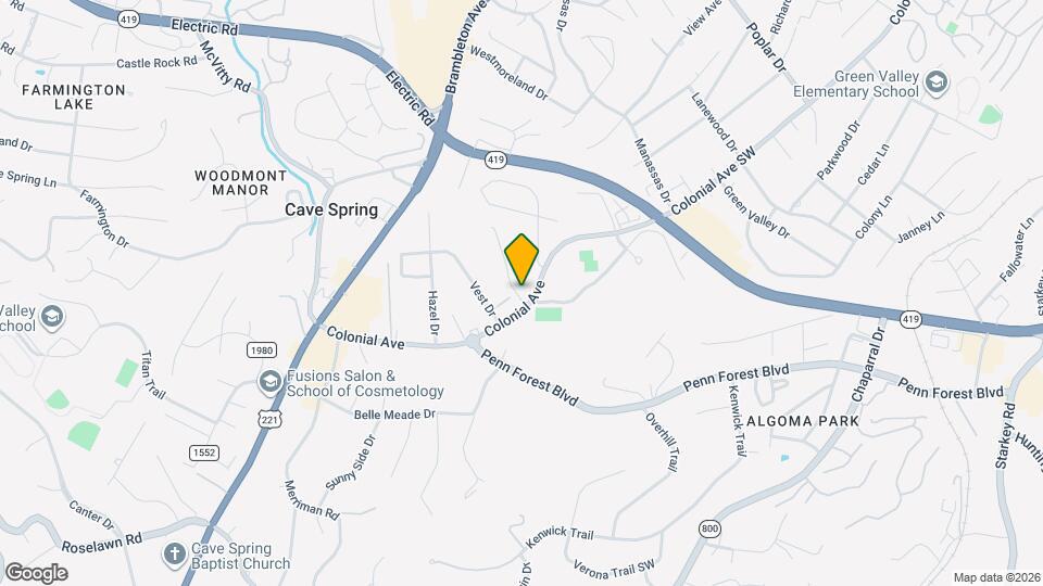 4505 Colonial Place Dr Map and Location Details