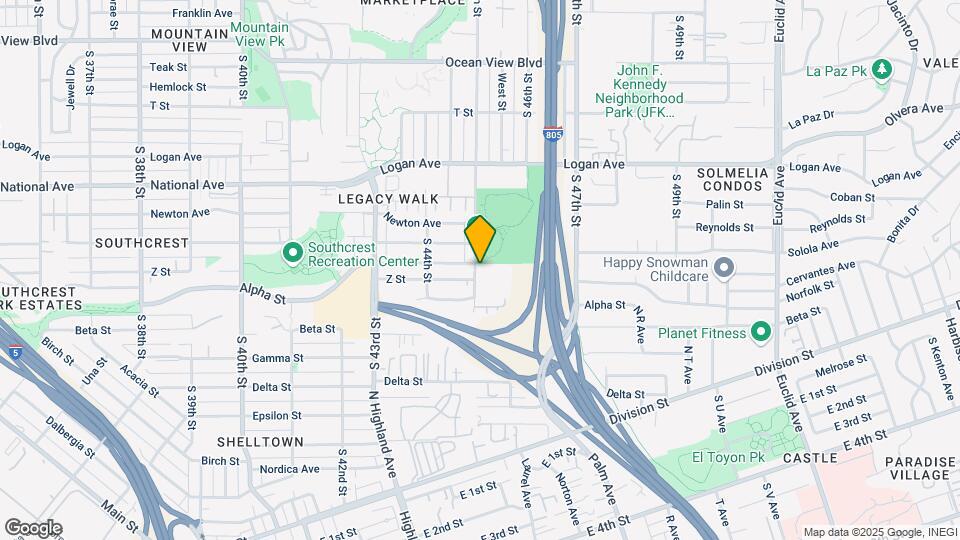 1301-1315 S 45th St Map and Location Details