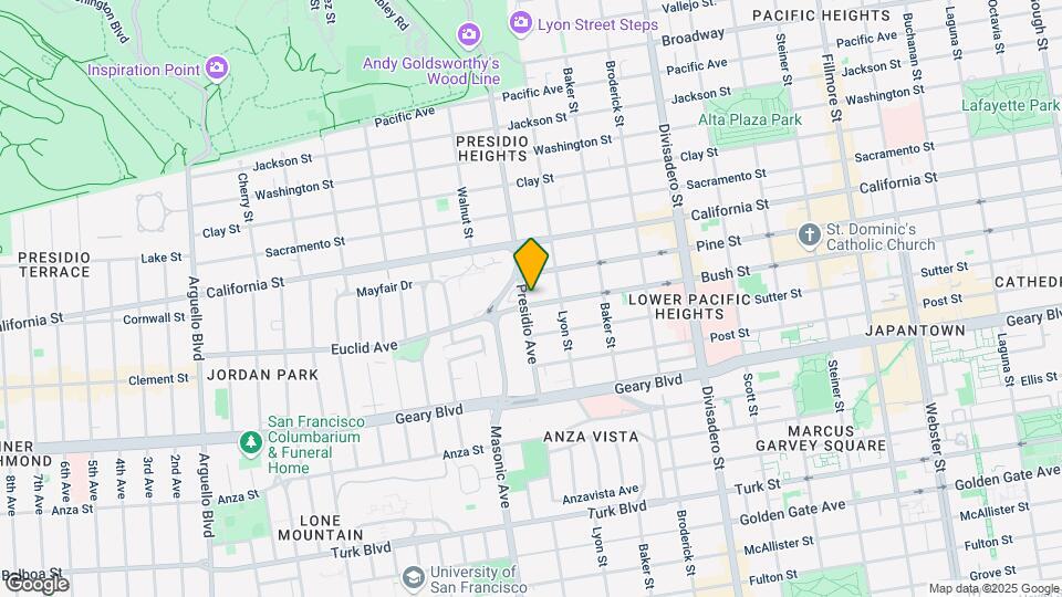 2972 Bush St Mapa y Detalles de la Ubicación
